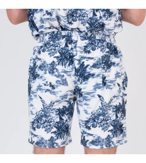 Short homme éponge vintage denim