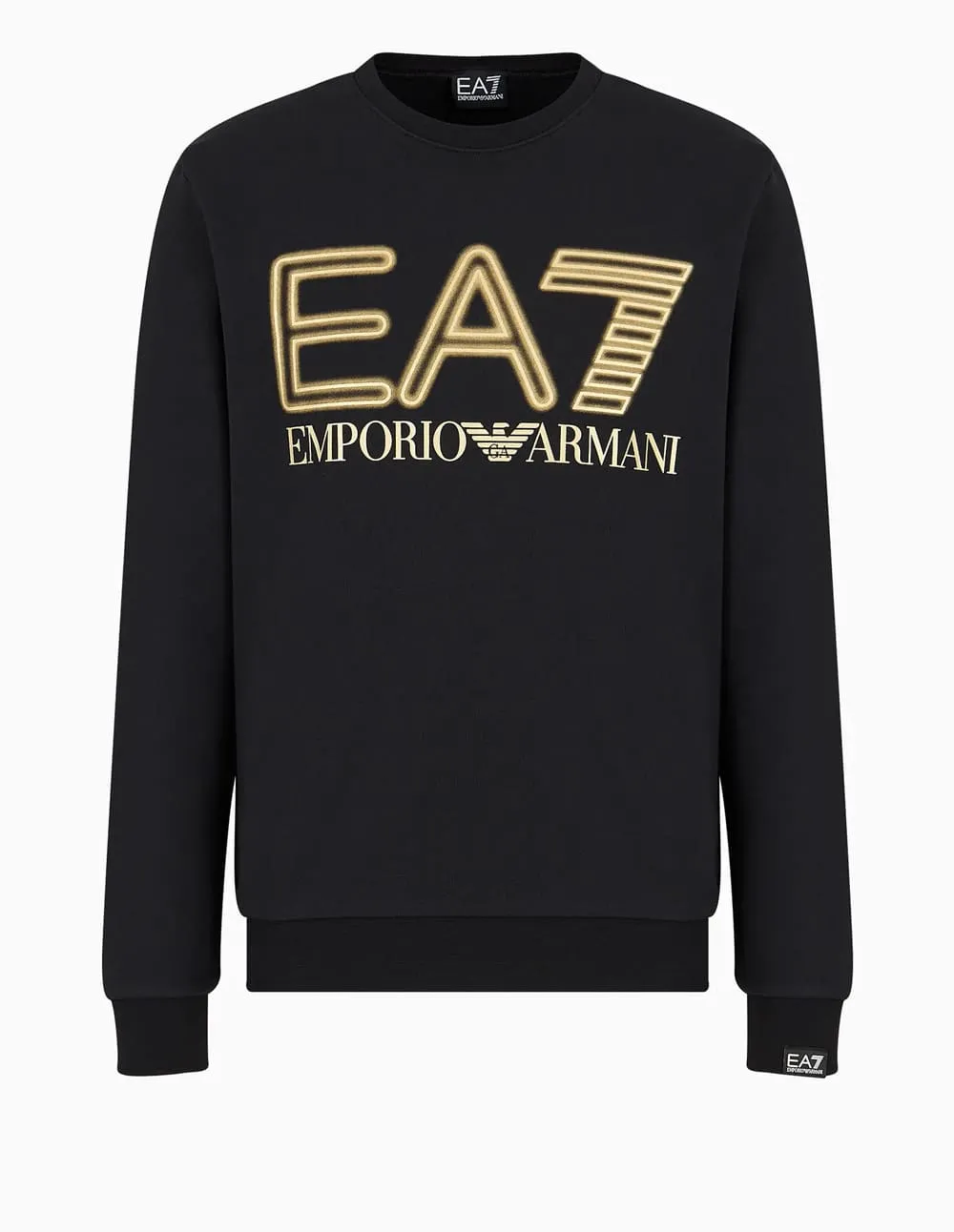 Sudadera Emporio Armani EA7 Logo Series Negra Hombre
