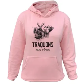 Sweat Chasseresse Cerf – Traquons nos rêves