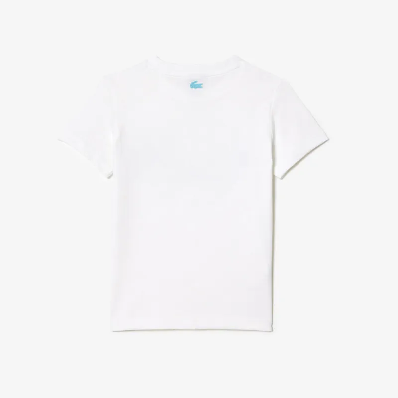 T-SHIRT LACOSTE ENFANT BLANC