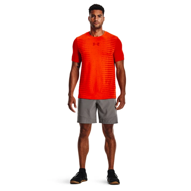 T-shirt pour homme Under Armour  Seamless Wordmark SS Phoenix Fire XXL