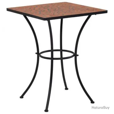 Table de bistro mosaïque Terre cuite 60 cm Céramique 46705