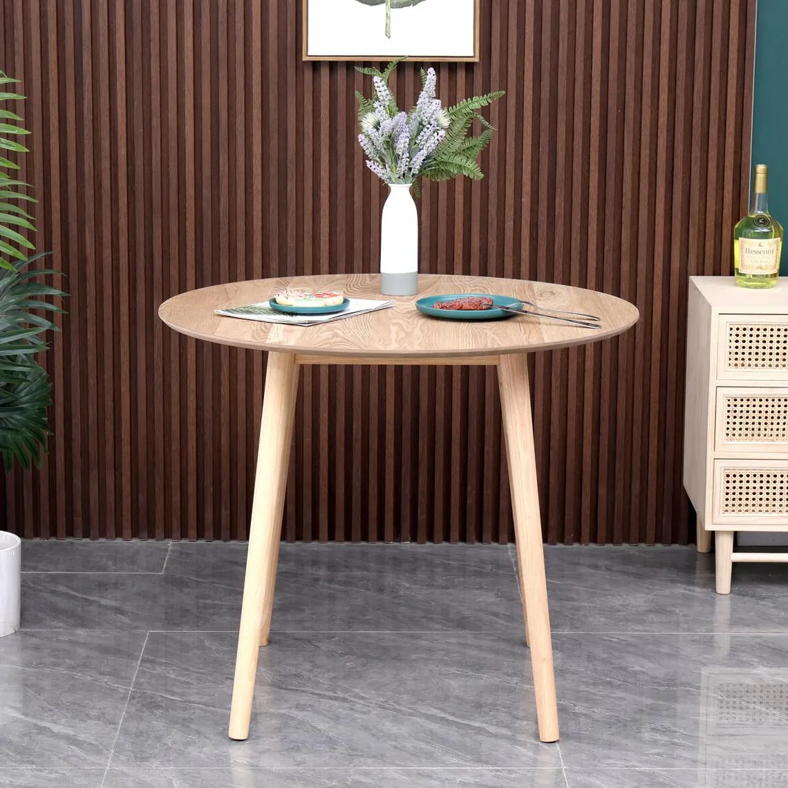Table Ronde Scandinave en  Pin Naturel TRADITION  | 3 Suisses