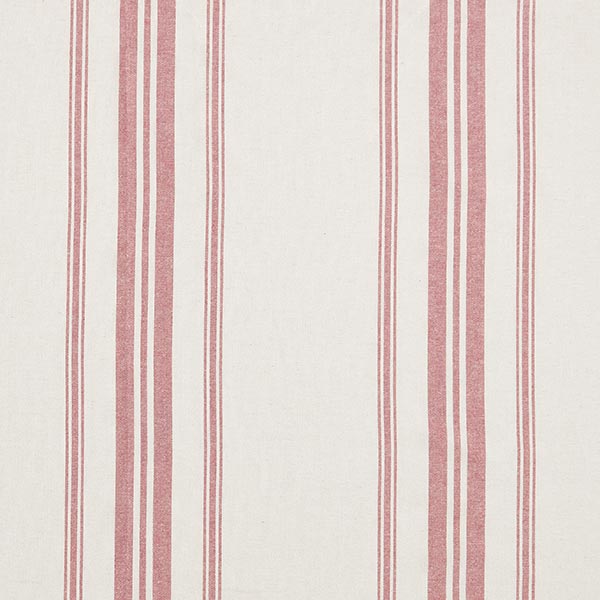 Tissu de décoration Canvas Rayures tissées – rouge