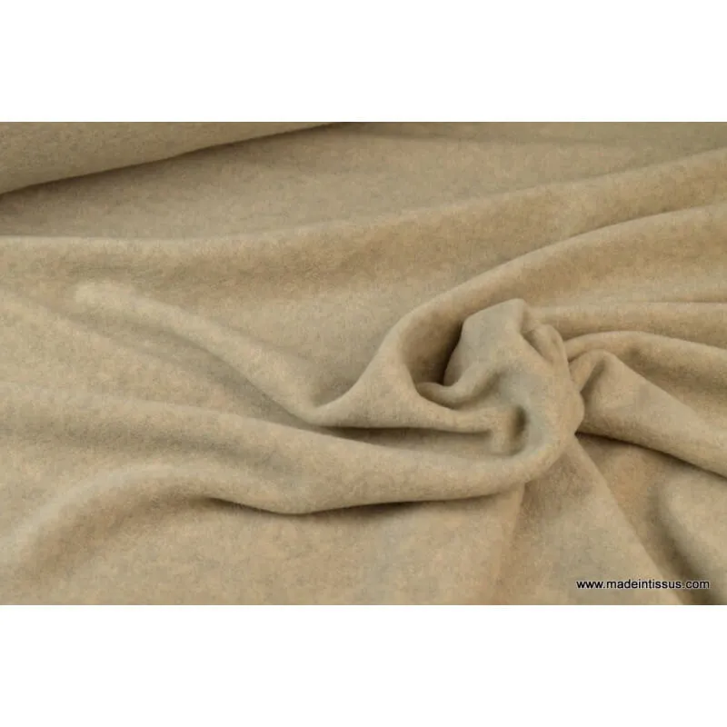Tissu Polaire Made in France haut de gamme DUNE - oeko tex
