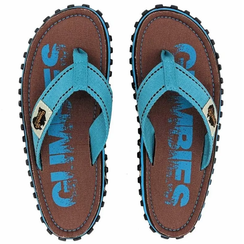 Tongs rétro érodées Islander de Gumbies G-IS-UNI-ERET bleu