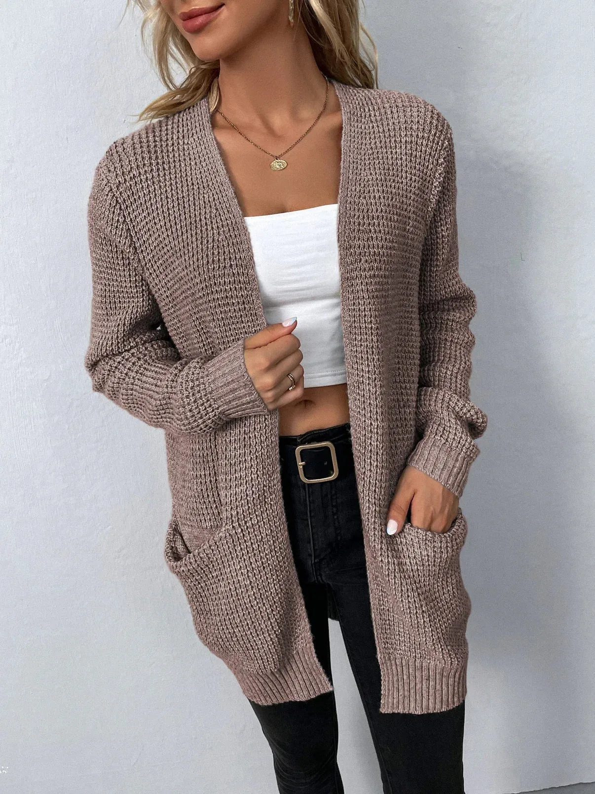 Velinora | Cardigan en tricot avec poches pour femme