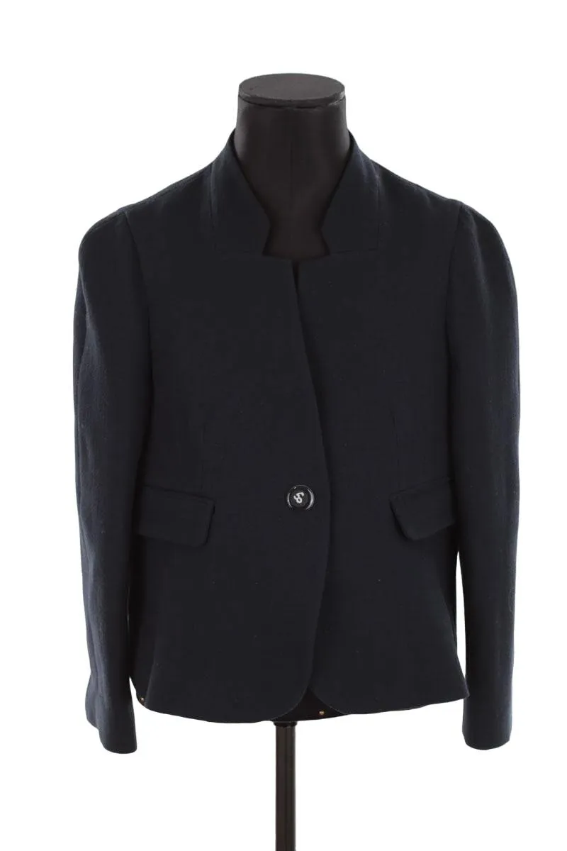 Veste en laine Tara Jarmon marine. Matière principale laine. Taille 42.