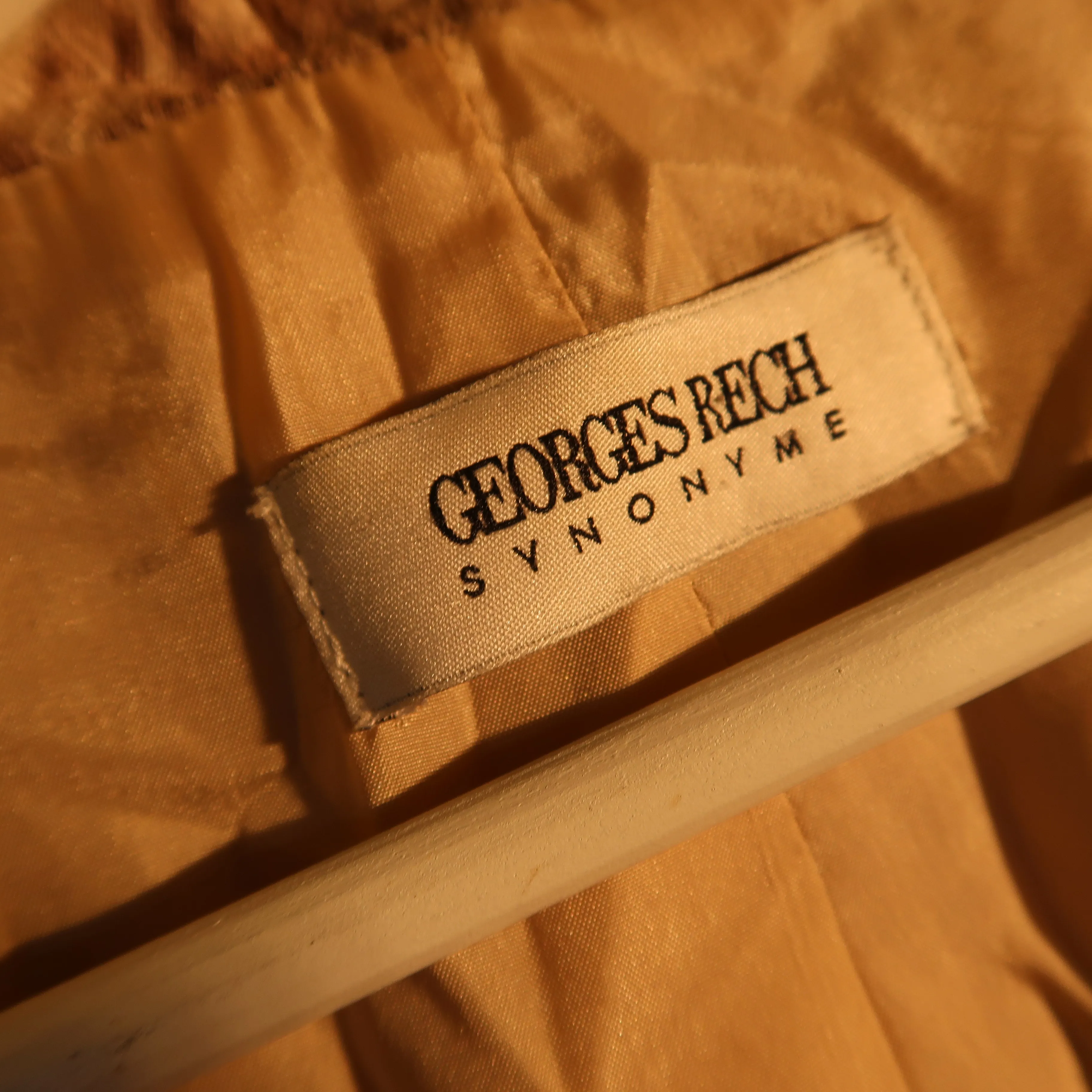 Veste Georges Rech beige et marron à motifs - Taille Unique