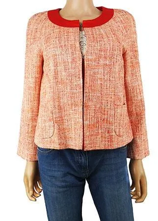 Veste manches longues-AE Elégance Paris--Orange-38 - M-Féminin